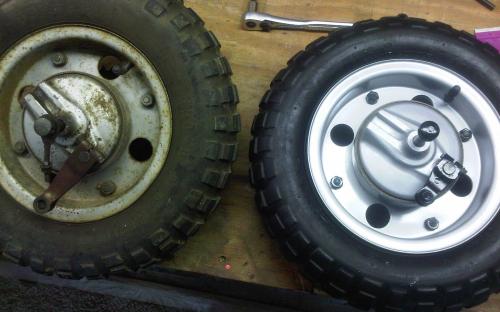 Wheels before and after restoration!