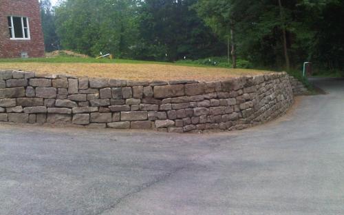 Worked with several others to help finish building several walls identical to these ones.